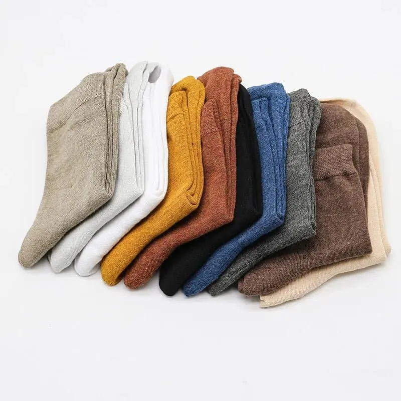 10 Pairs YIBATE Bamboo Fiber Socks - Breathable, Moisture-Wicking Women's Casual Socks