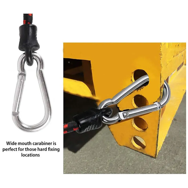 120cm 48" Heavy Duty Bungee With Alluminium Carabiner Clips SDY-97007