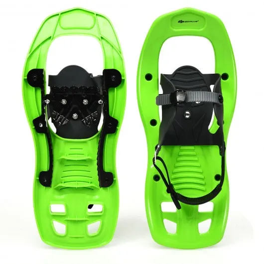 17" Lightweight Snowshoes w/ Bag Anti Slip-Green