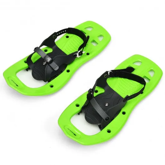 17" Lightweight Snowshoes w/ Bag Anti Slip-Green