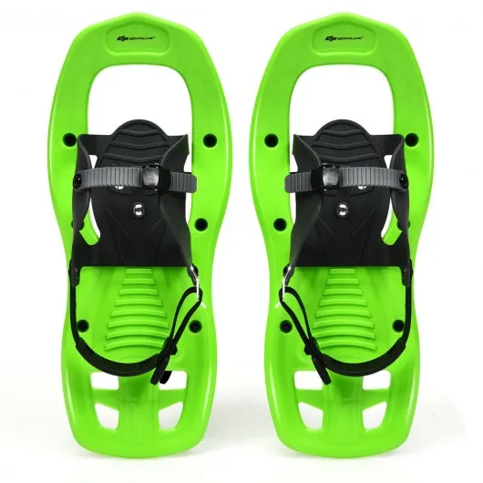 17" Lightweight Snowshoes w/ Bag Anti Slip-Green