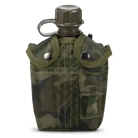 1L Outdoor Military Canteen Bottle Camping Hiking Backpacking Survival Water Bottle Kettle with Cover Canteen Kettle 2023