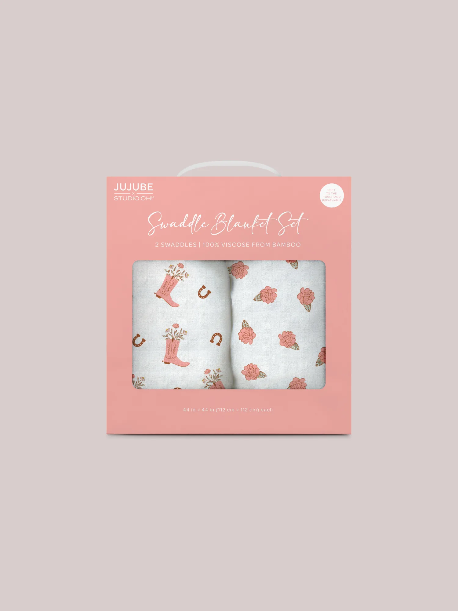 2-Pack Square Swaddle Blanket Set - Bloomin' Boot