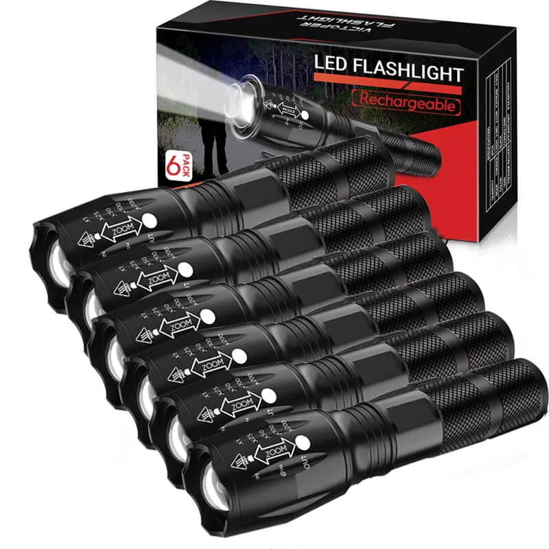 2000 Lumens Zoomable LED Flashlight