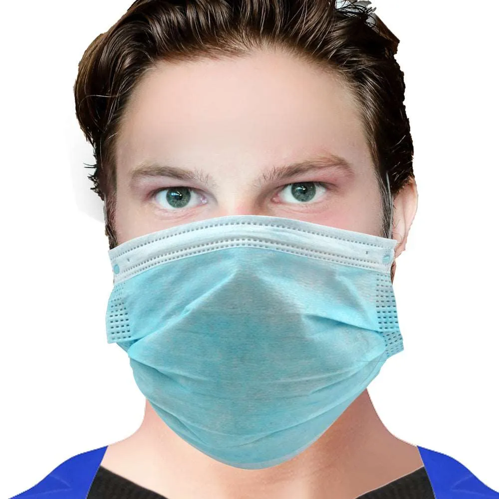 3-Ply Disposable Surgical Dust Mask | Box of 50 or Case of 2,000