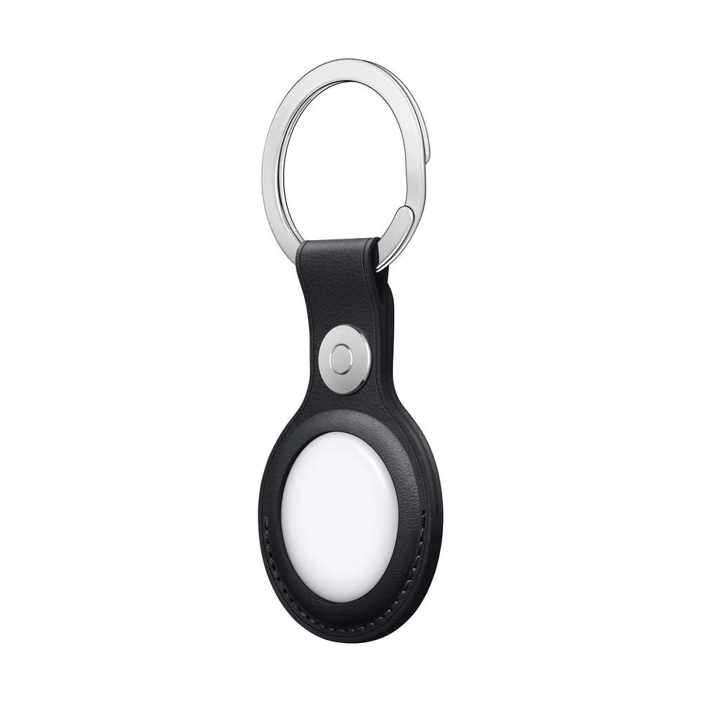 Apple MMF93ZM/A AirTag Leather Key Ring Midnight Black