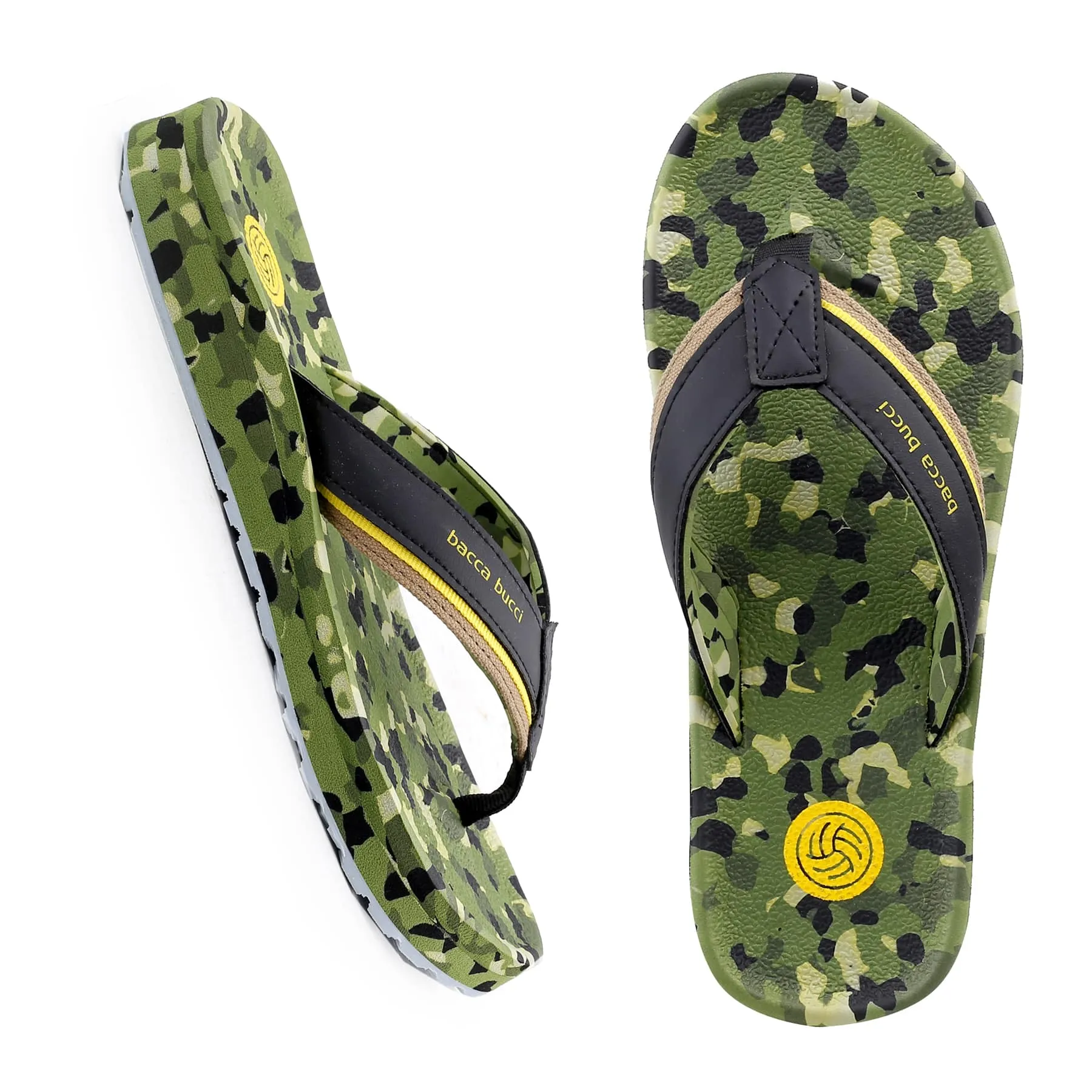 Bacca Bucci MILITARY Sports Slippers with Comfort Orthotic Thong Cloud Flip-Flop for Men