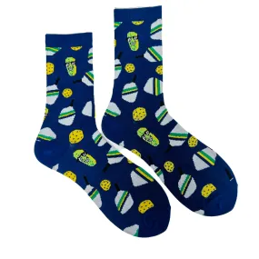 Bamboo Pickleball Socks- Navy - Born to Rally