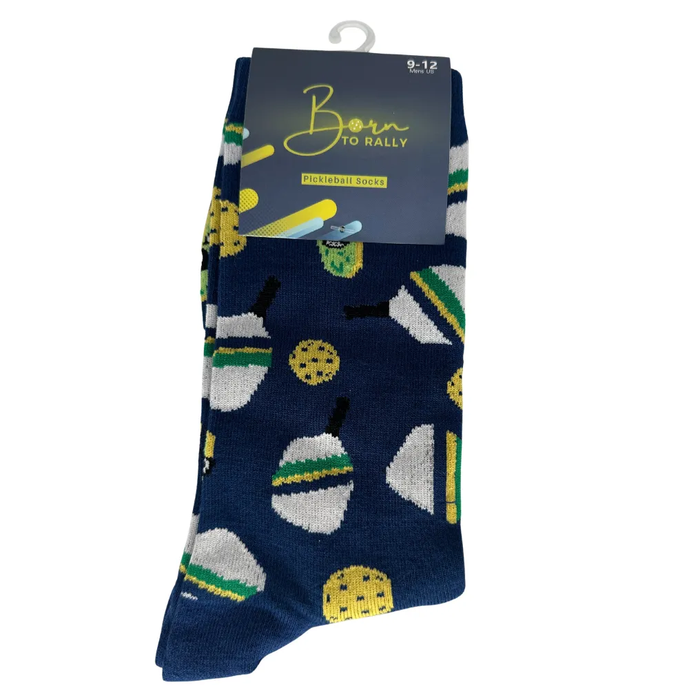 Bamboo Pickleball Socks- Navy - Born to Rally