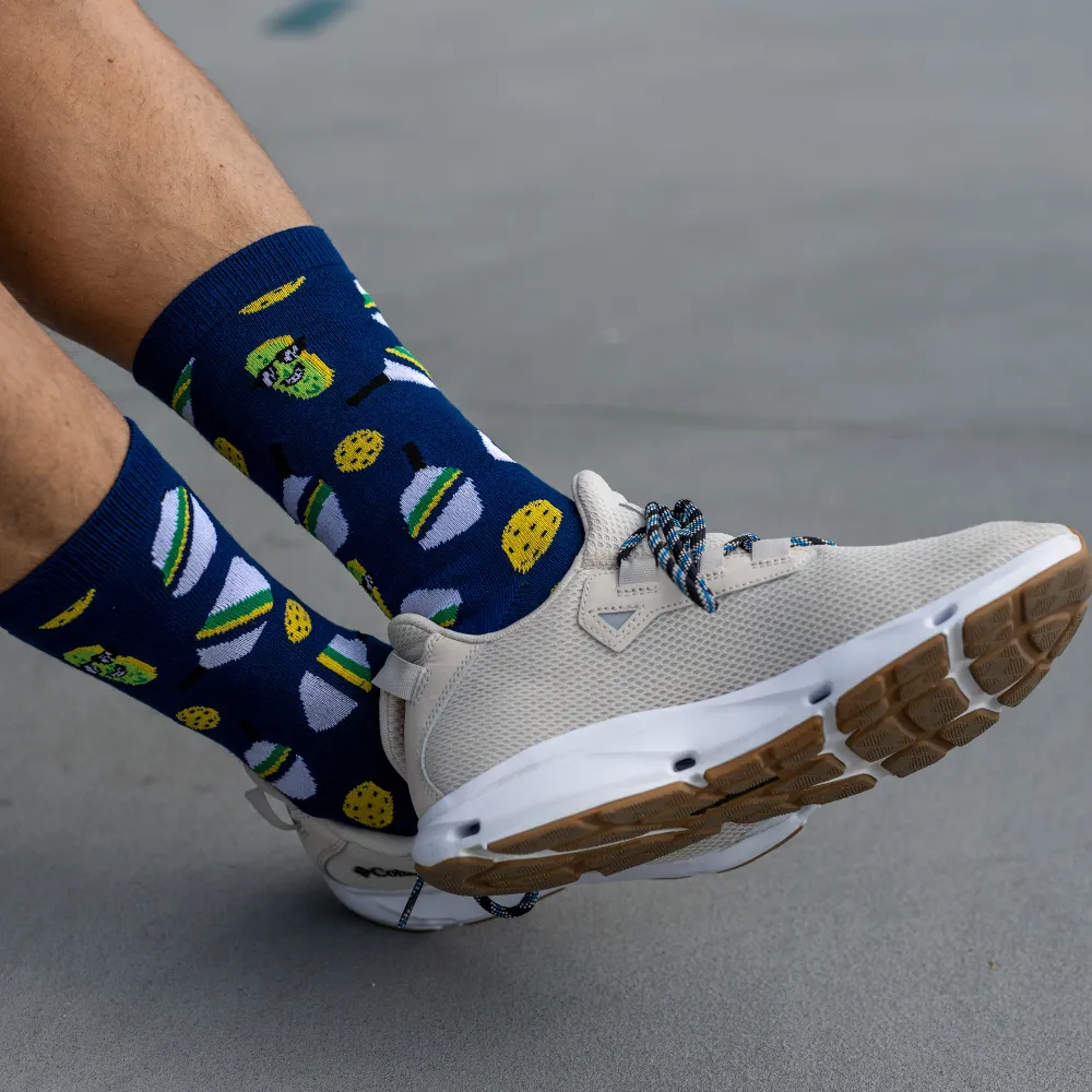 Bamboo Pickleball Socks- Navy - Born to Rally