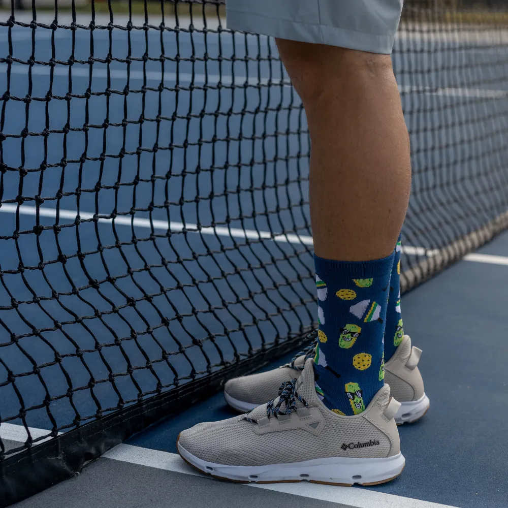 Bamboo Pickleball Socks- Navy - Born to Rally