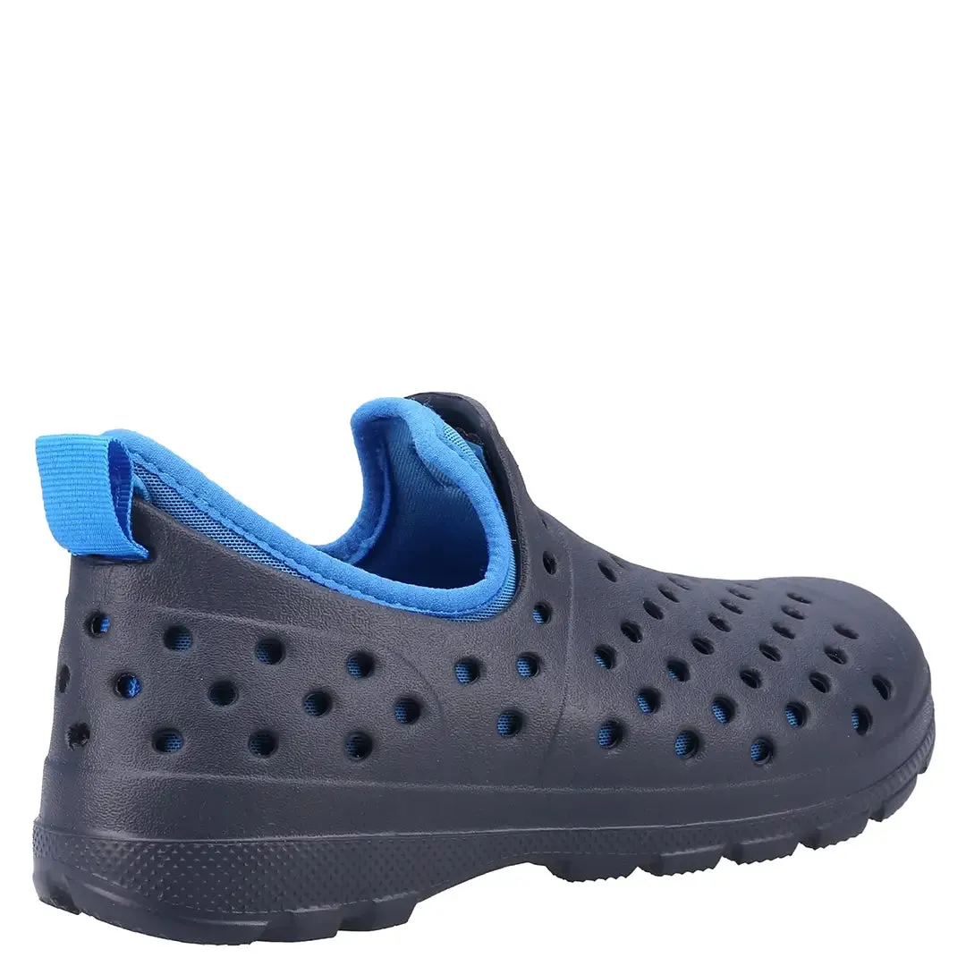 Big Kids Water Shoe - Navy/Poolhouse Blue by Hunter