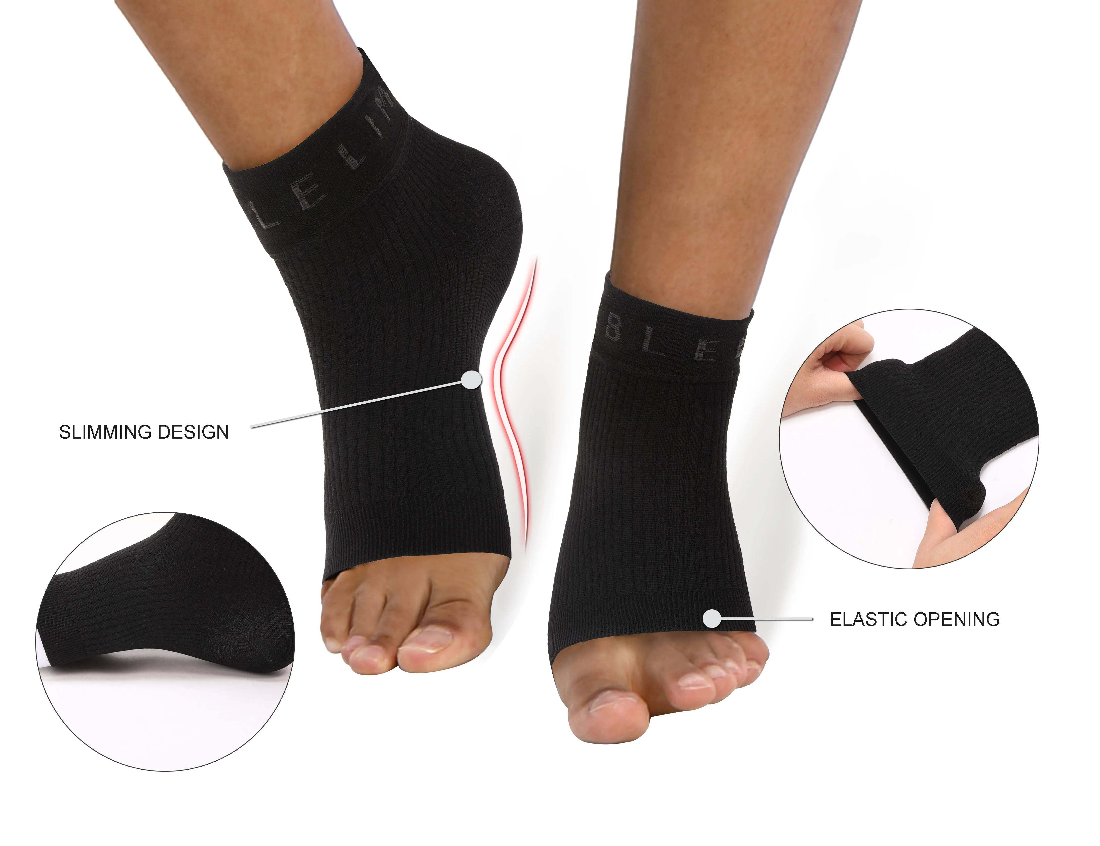 BUBBLELIME 80N/20S Compression Arch Support Ankle Brace_yoga