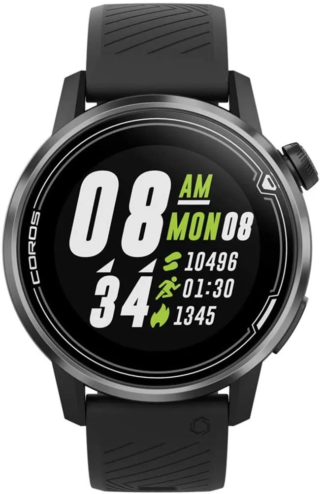 Coros APEX Premium Multisport GPS Watch with Heart Rate Monitor, Sapphire Glass, Barometer, ANT  & BLE Connections, Strava & Training Peaks (WAPX-BLK-2)