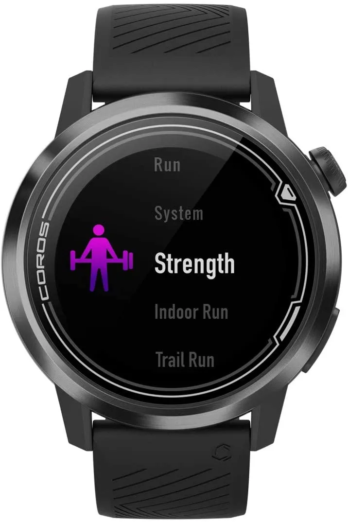 Coros APEX Premium Multisport GPS Watch with Heart Rate Monitor, Sapphire Glass, Barometer, ANT  & BLE Connections, Strava & Training Peaks (WAPX-BLK-2)