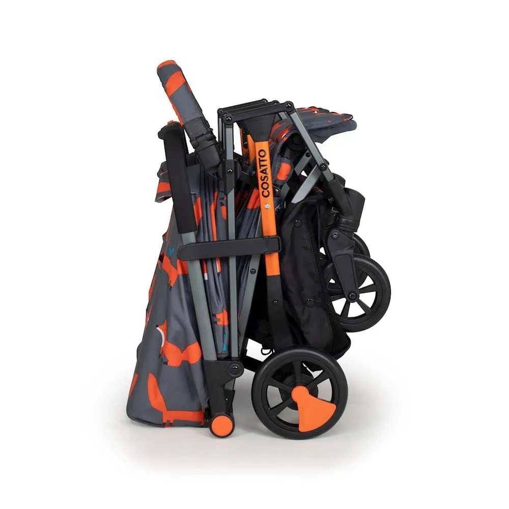 Cosatto Woosh Double Pushchair Charcoal Mister Fox