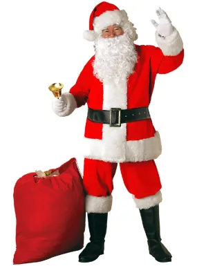 Father Christmas Mens Plus Size Santa Suit Costume