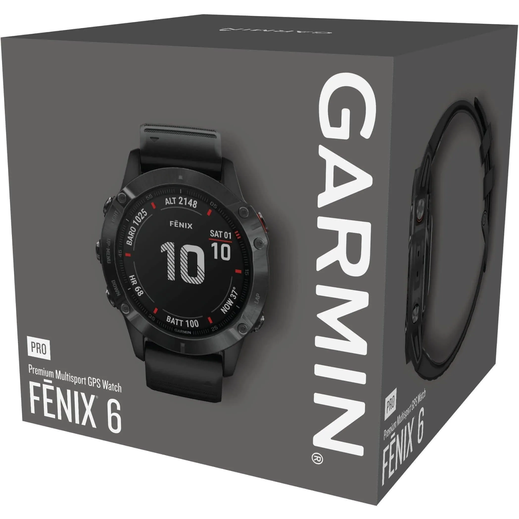 Garmin Fenix 6 Pro HRM with GPS Multisport Watch - Black