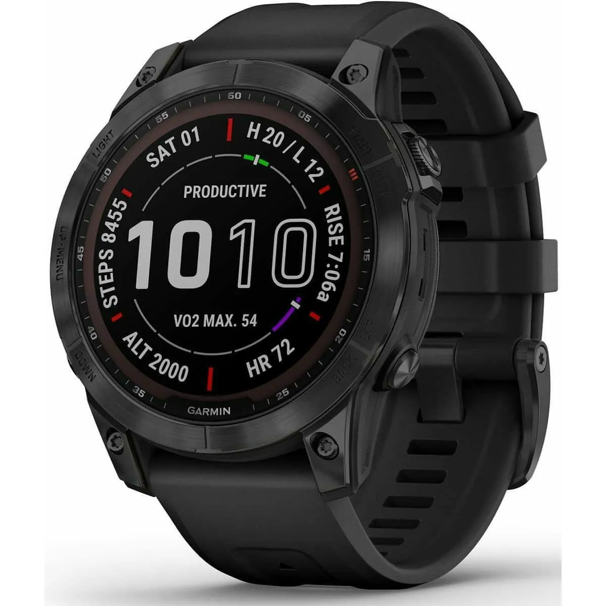 Garmin Fenix 7 Sapphire Solar HRM With GPS Multisport Watch - Black