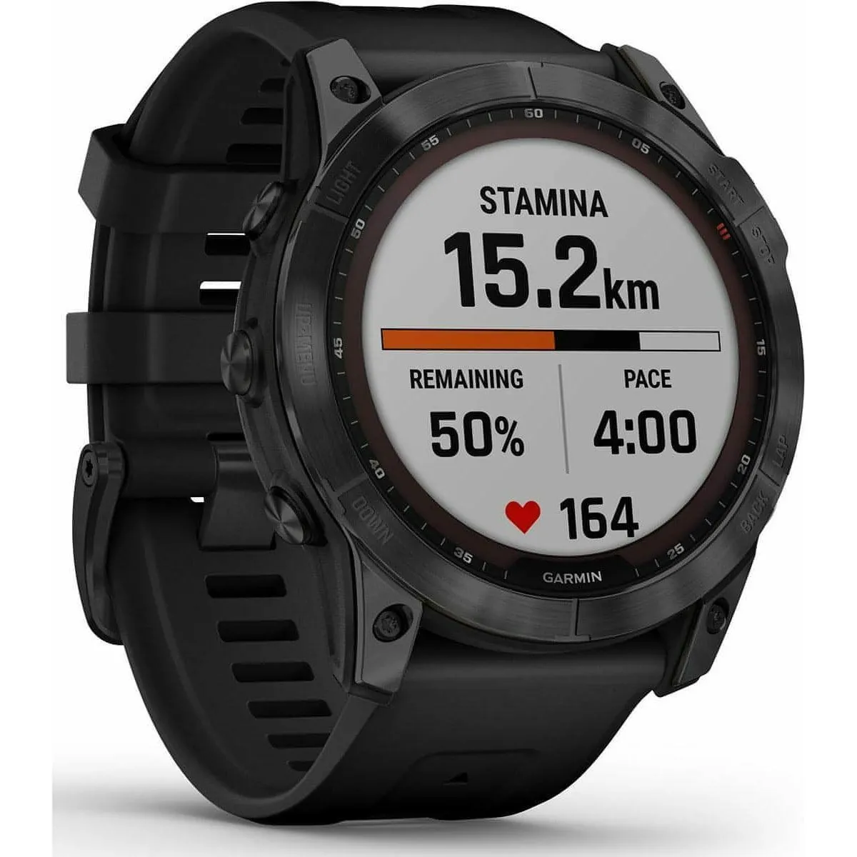 Garmin Fenix 7X Sapphire Solar HRM With GPS Multisport Watch - Black