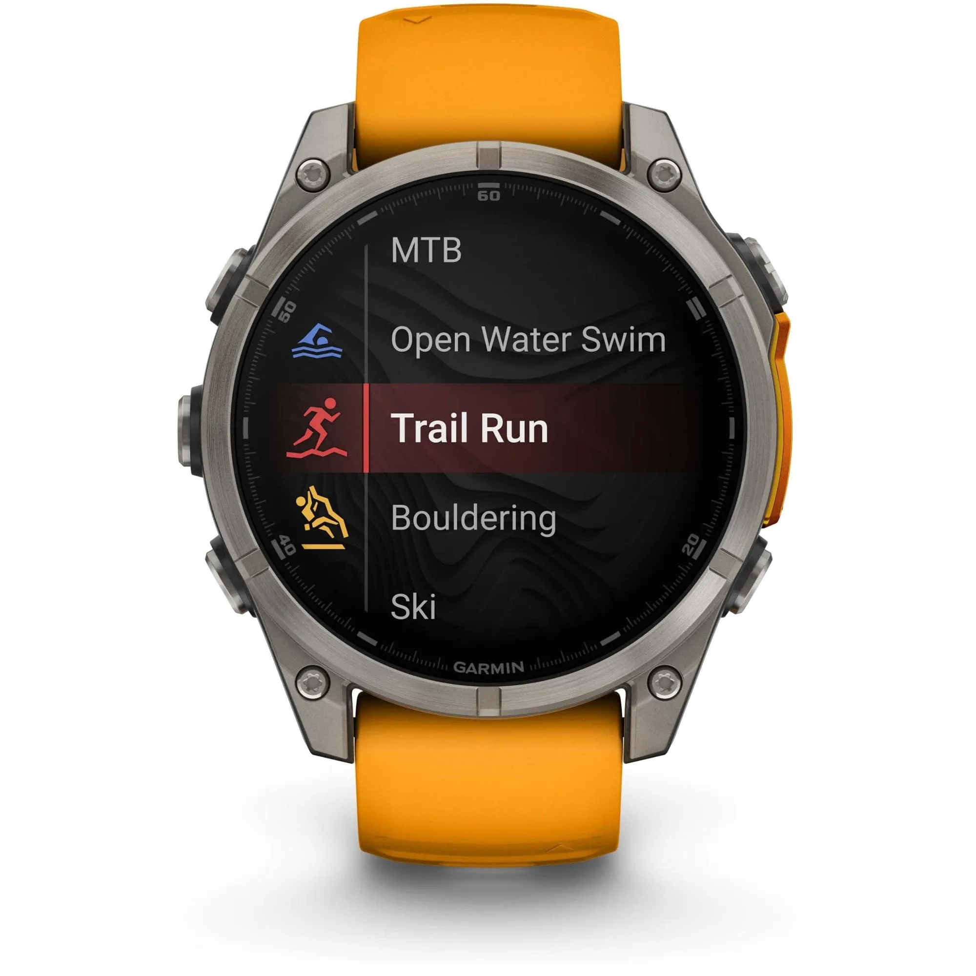 Garmin | Fenix 8 AMOLED Sapphire | Titanium/Spark Orange