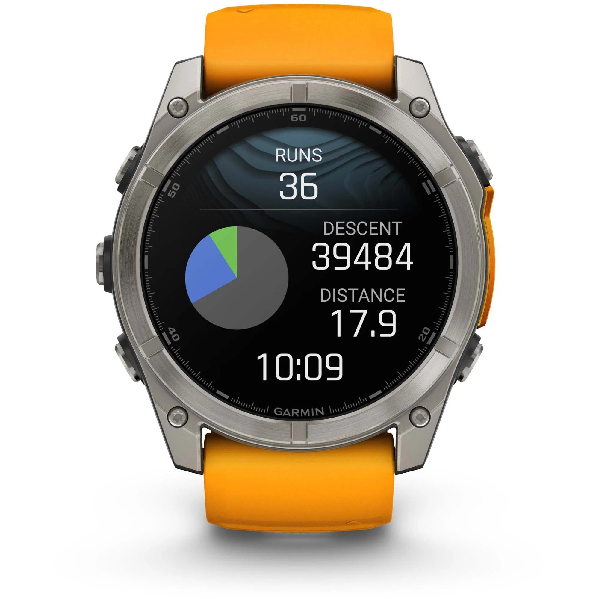 Garmin | Fenix 8 AMOLED Sapphire | Titanium/Spark Orange