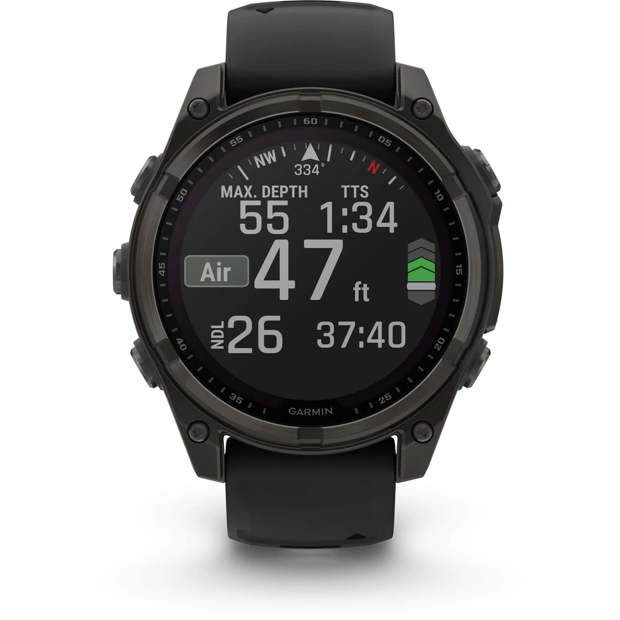 Garmin | Fenix 8 Solar Sapphire | Carbon Gray DLC Titanium/Black