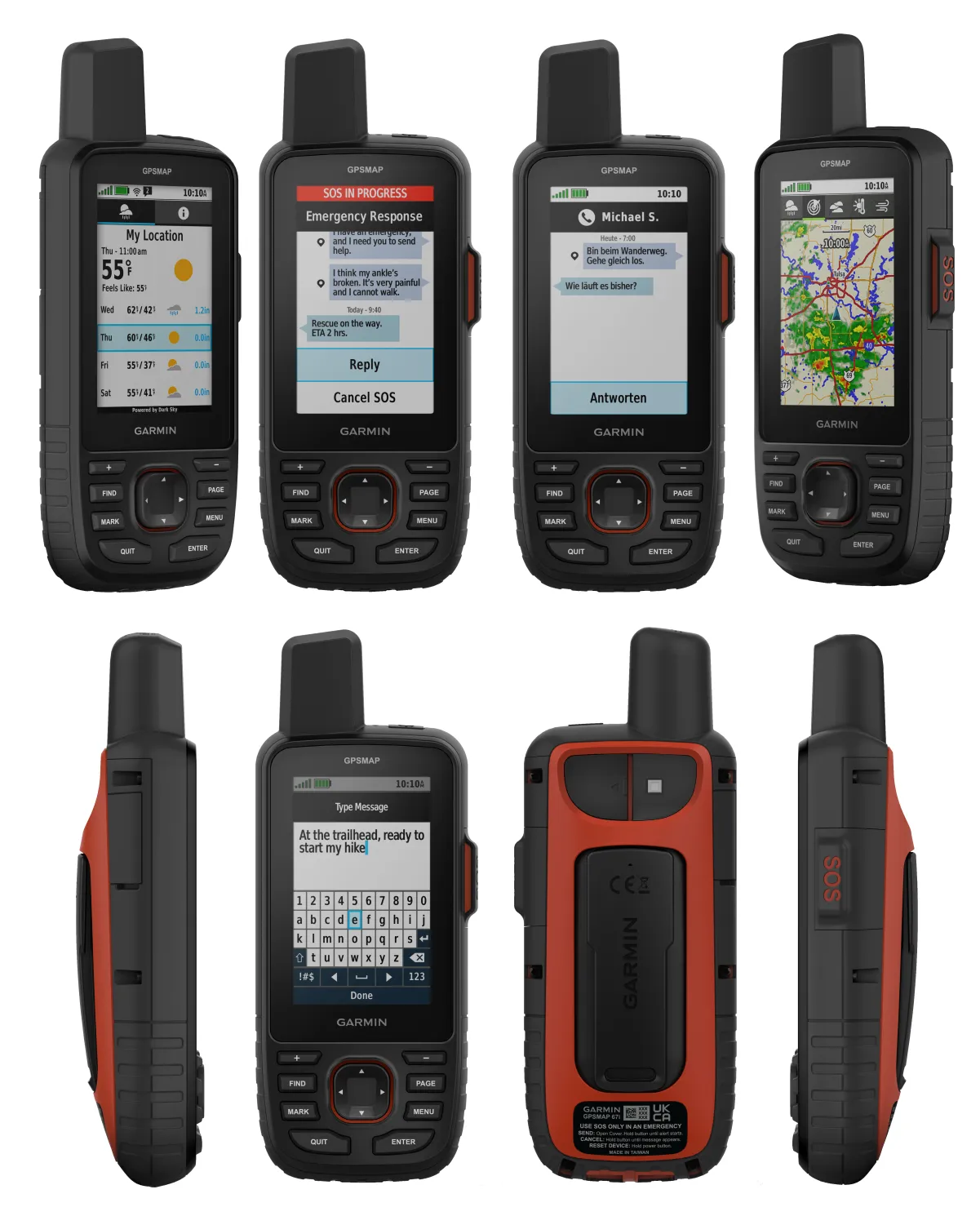 Garmin GPSMAP 67i Rugged GPS Hiking Handheld, 3in Display (010-02812-01)