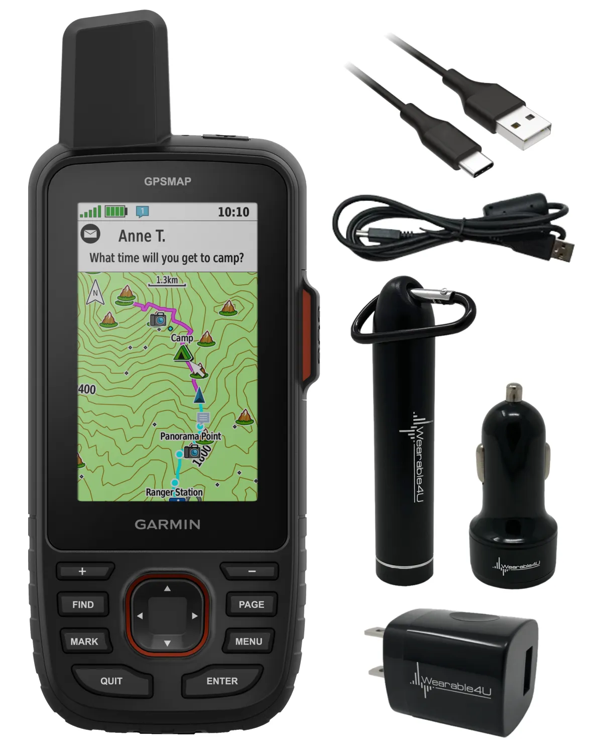 Garmin GPSMAP 67i Rugged GPS Hiking Handheld, 3in Display (010-02812-01)