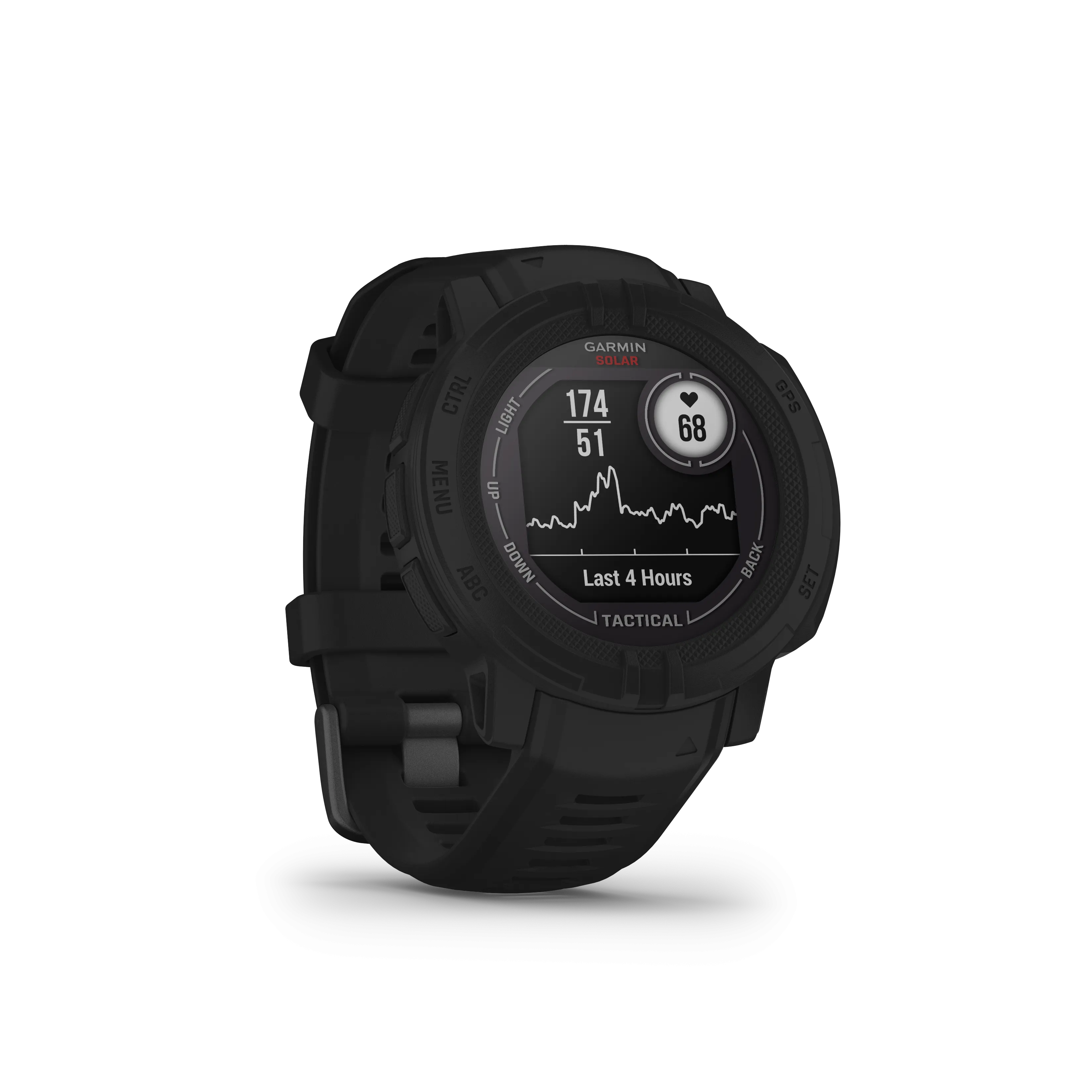 Garmin Instinct 2 Solar, Tactical Edition - Black Outdoor Watch Tactical