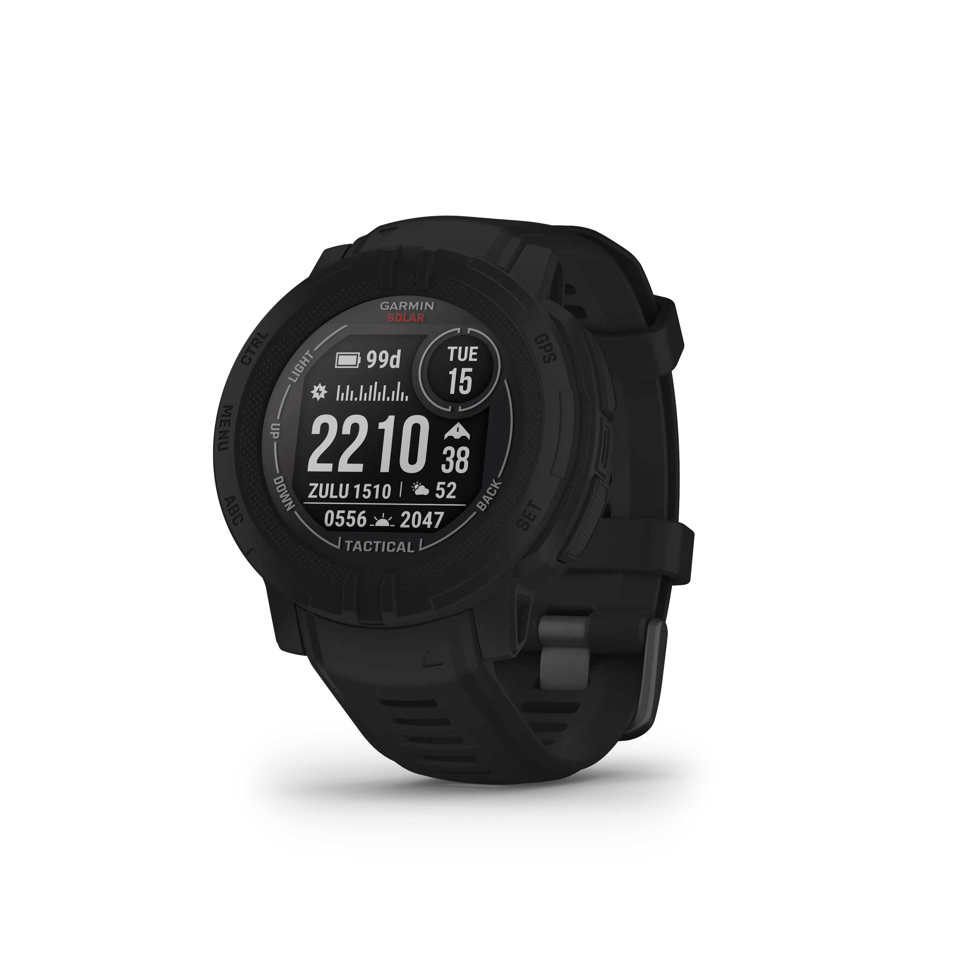 Garmin Instinct 2 Solar, Tactical Edition - Black Outdoor Watch Tactical