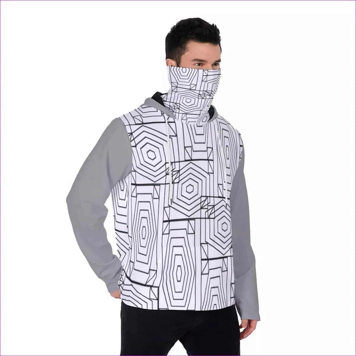 Geode Men's Pullover Hoodie With Mask