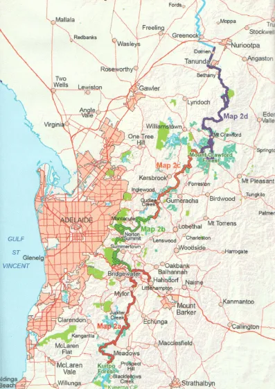 Heysen Trail Map 2: Kuitpo Forest to Tanunda