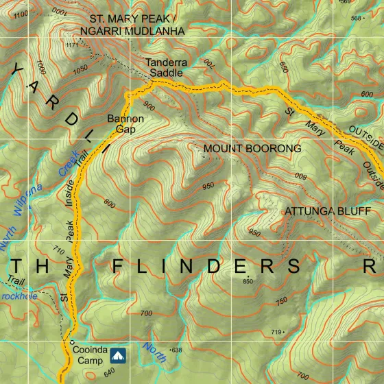 Heysen Trail Map 8: Mernmerna Creek to Parachilna Gorge