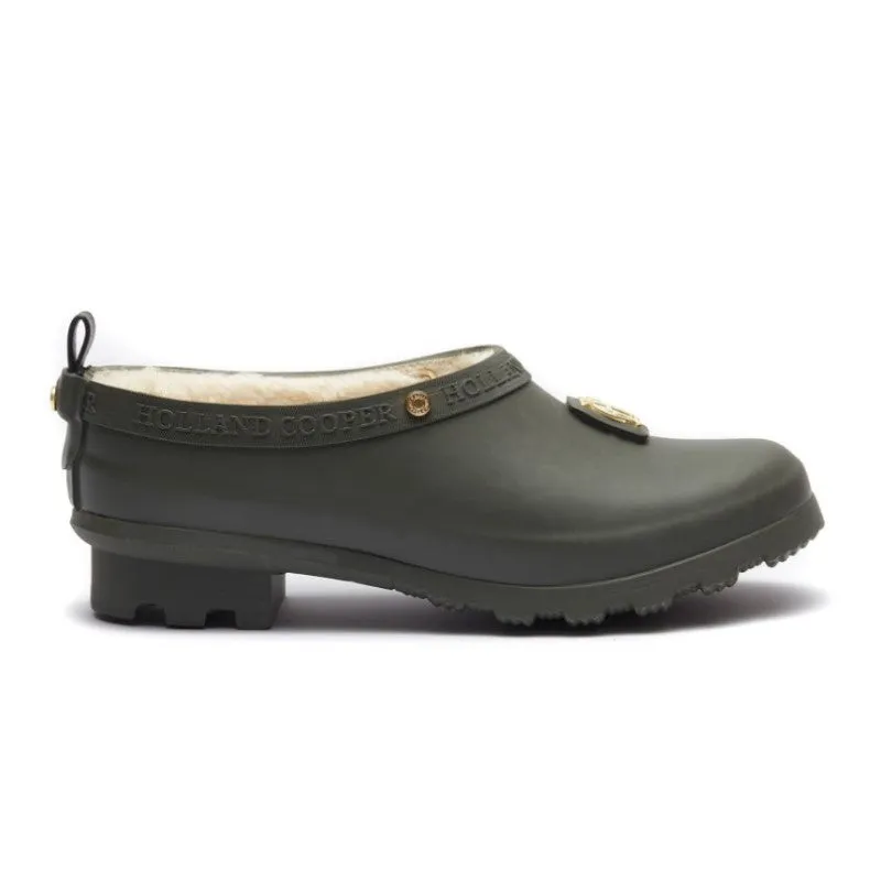 Holland Cooper Ladies Gardening Loafer - Matte Green