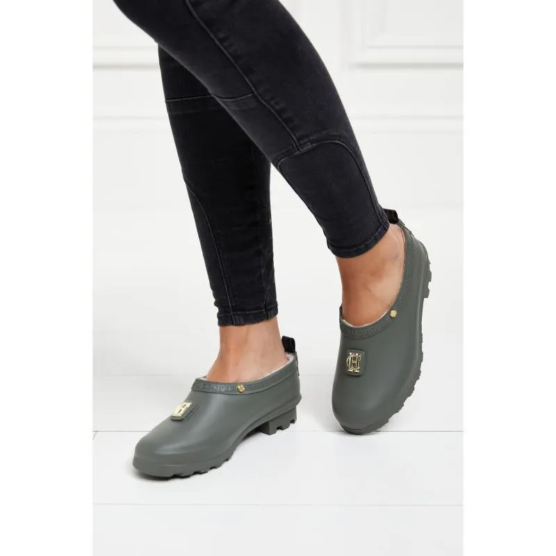 Holland Cooper Ladies Gardening Loafer - Matte Green