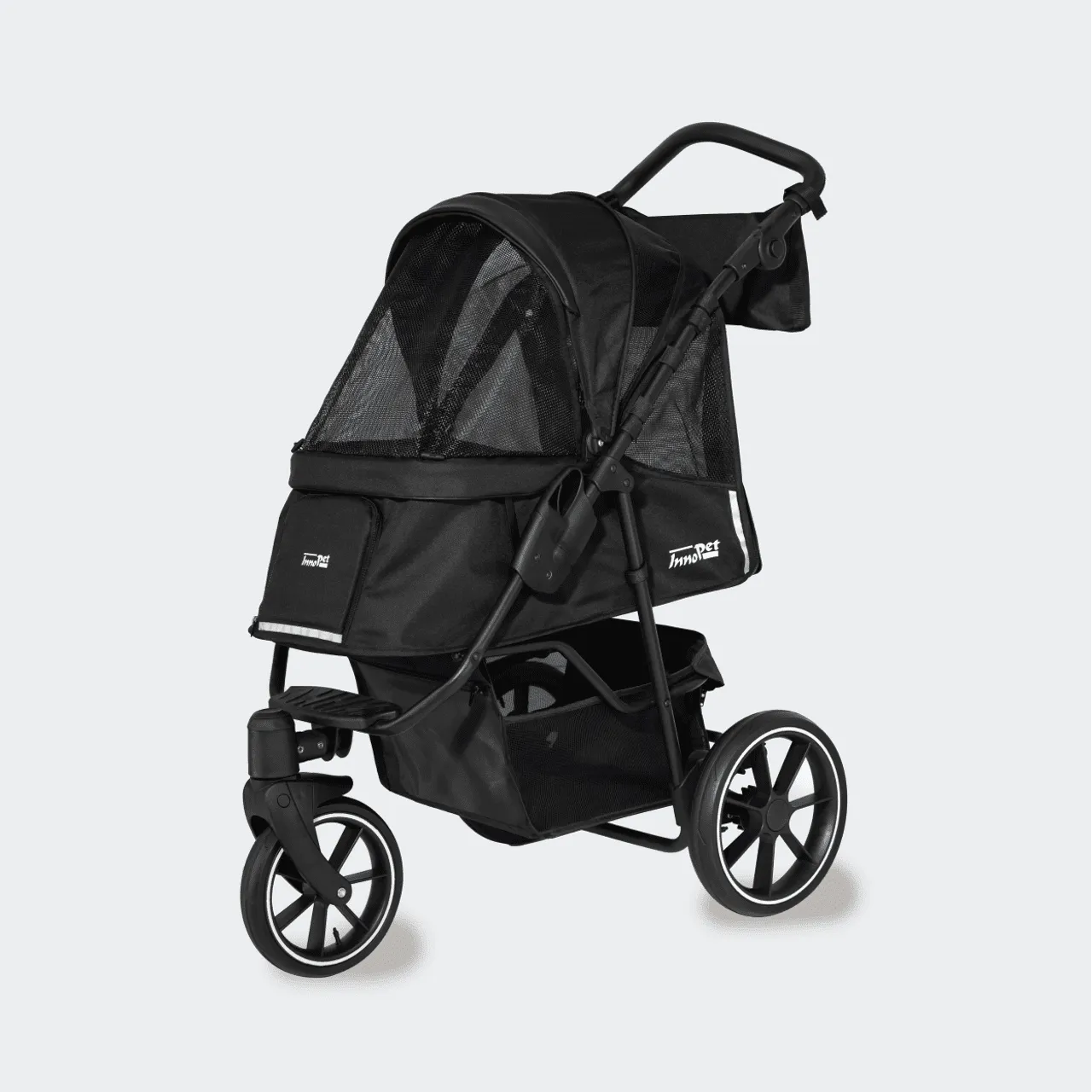 InnoPet Premium Cozy Pet Stroller with Free Rain Cover   Organiser