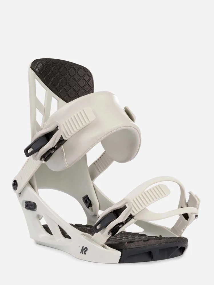 K2 2023 Indy Men's Snowboard Bindings Light Grey