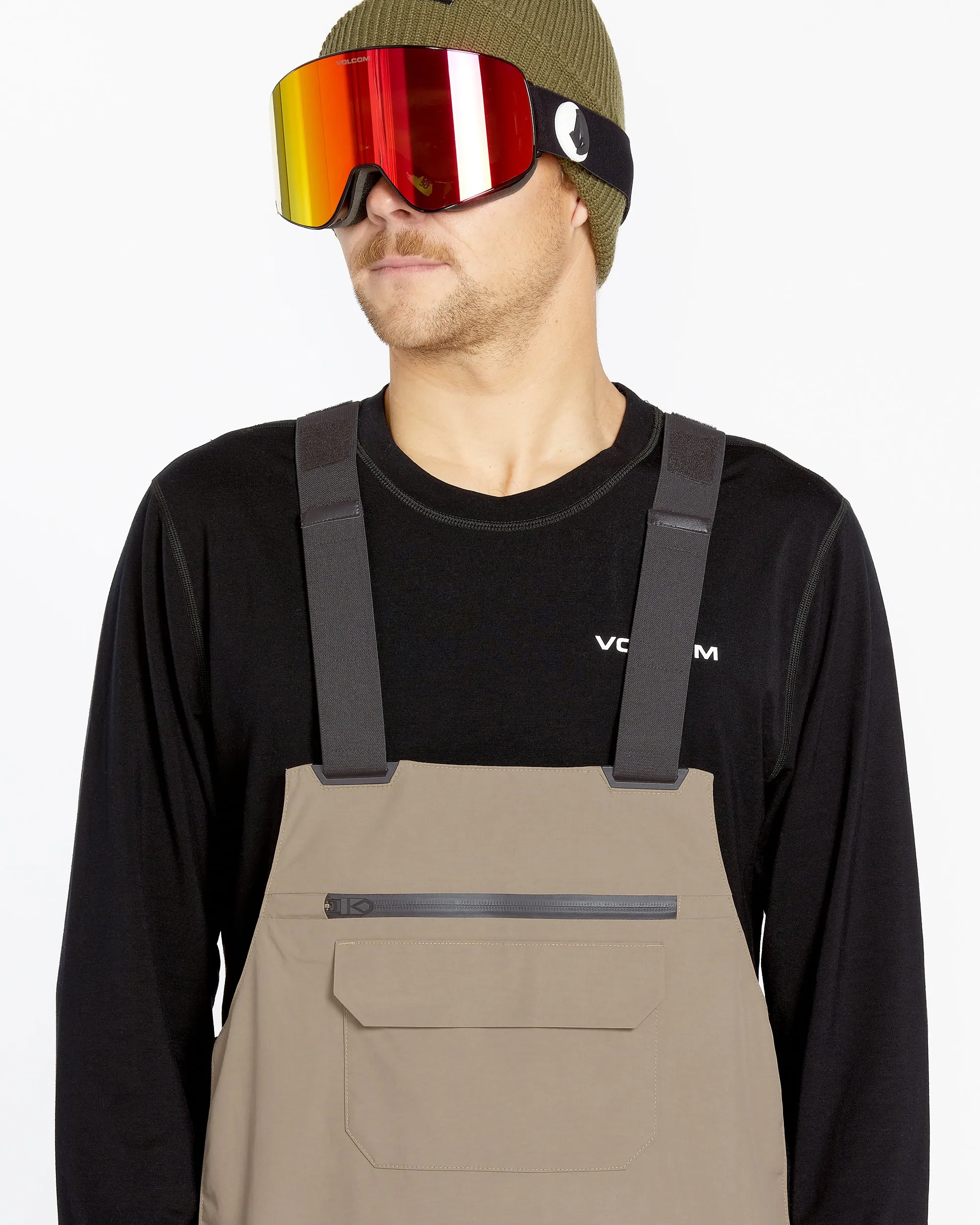 Mens Rain Gore-Tex Bib Overalls - Chestnut Brown