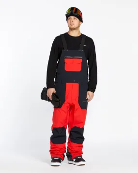 Mens Rain Gore-Tex Bib Overalls - Crimson