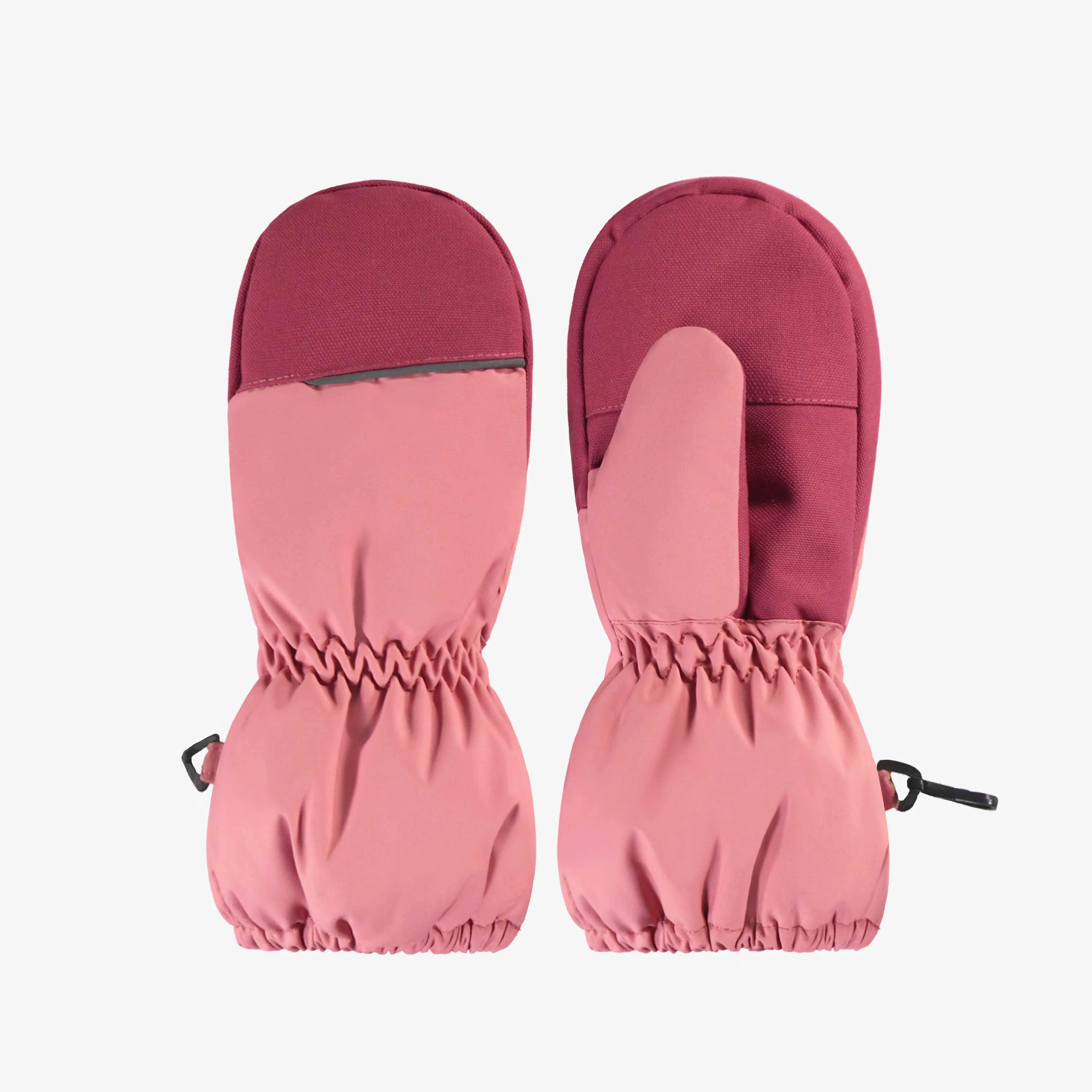 Mitaines roses imperméables doublées en Thinsulate™, enfant || Pink waterproof mittens lined in Thinsulate™, child