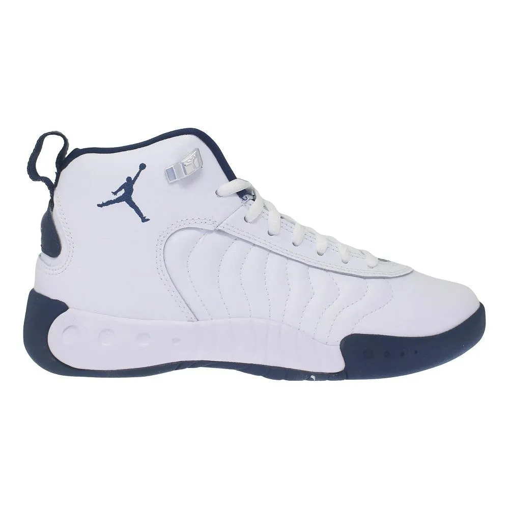 Nike Kid's Jordan Jumpman Pro Shoes - White / Midnight Navy