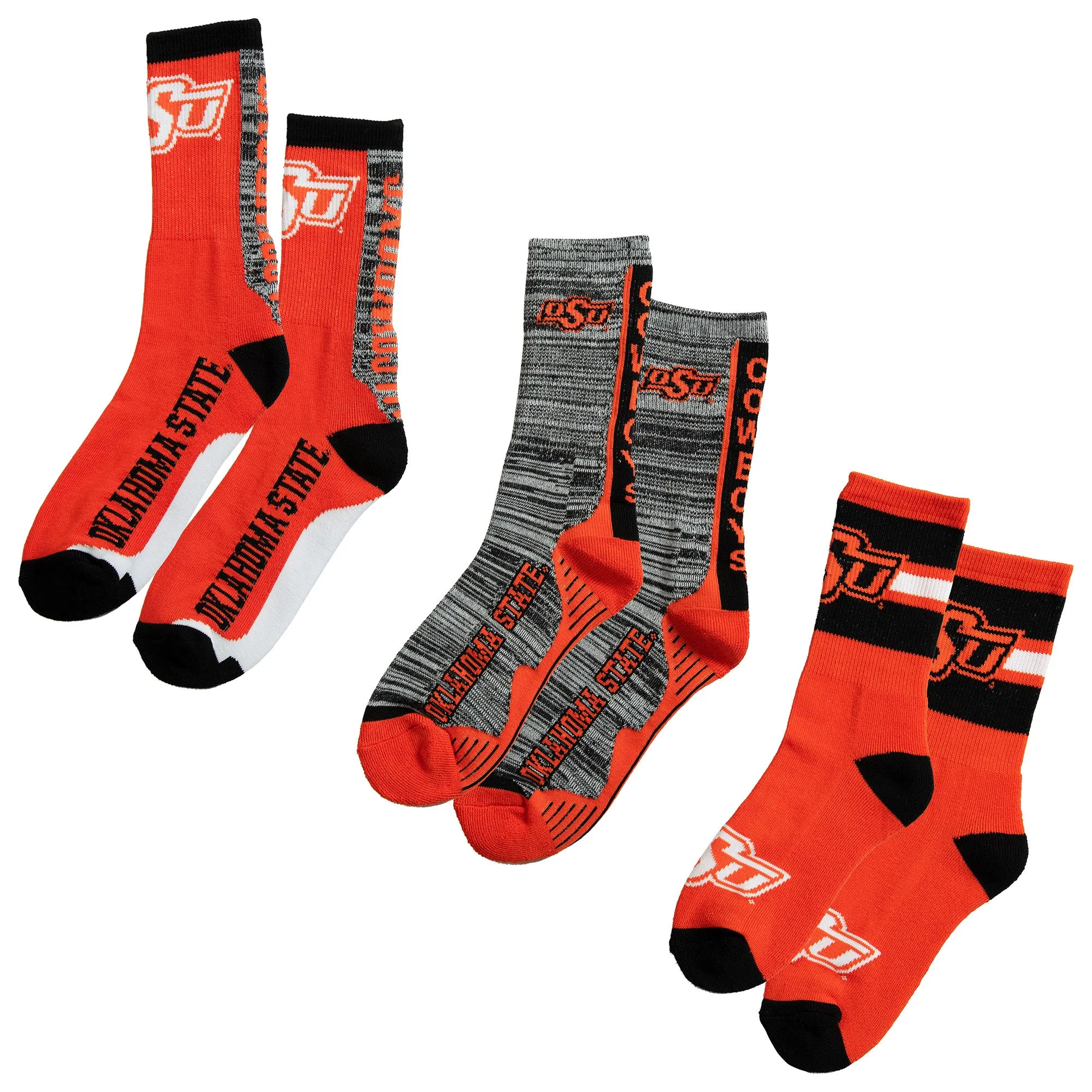 OSU 3 PACK CREW SOCKS - OSU3PCS