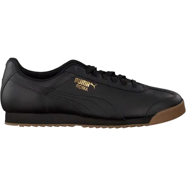 Puma Men's Roma Classic Shoes - Black / Gum