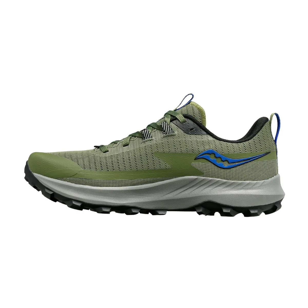 Saucony Peregrine 13 Green Gray Shoes