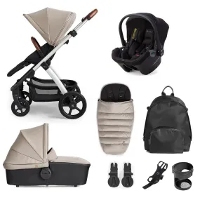 Silver Cross Tide Travel System   Accessory Box   Isofix Base - Stone