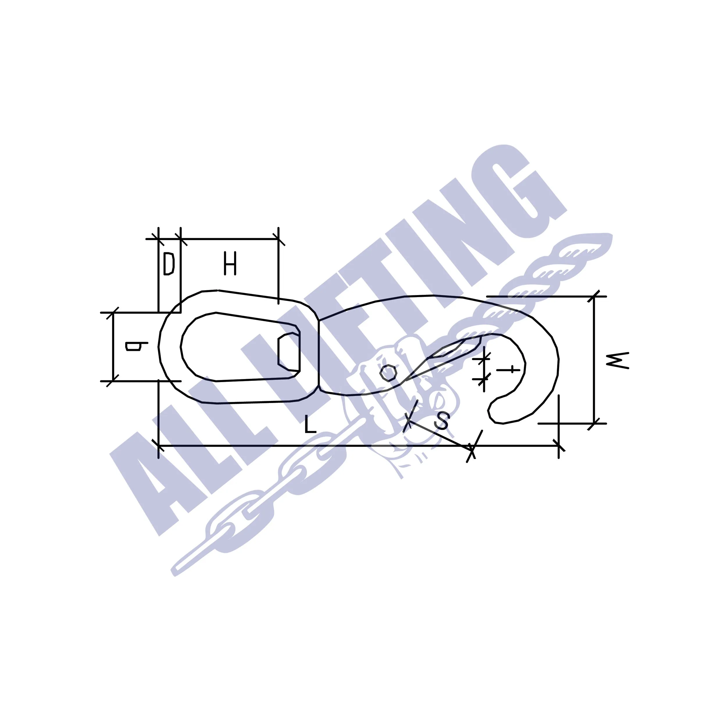 Stainless Steel Swivel Eye Bolt Snap Hook with Large Eye