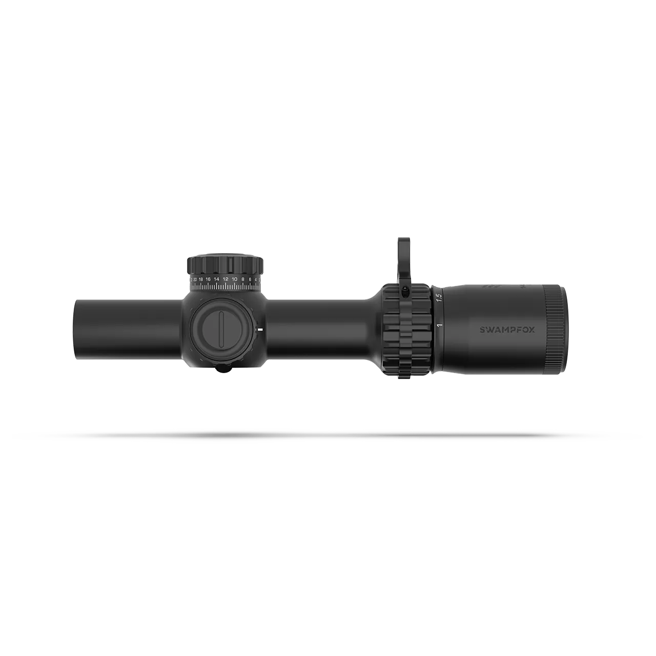 Swampfox Tomahawk II 1-4X24 SFP LPVO BFO Bright Fiber Optic Riflescope