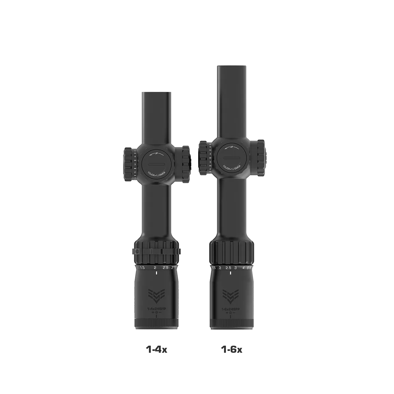 Swampfox Tomahawk II 1-4X24 SFP LPVO BFO Bright Fiber Optic Riflescope