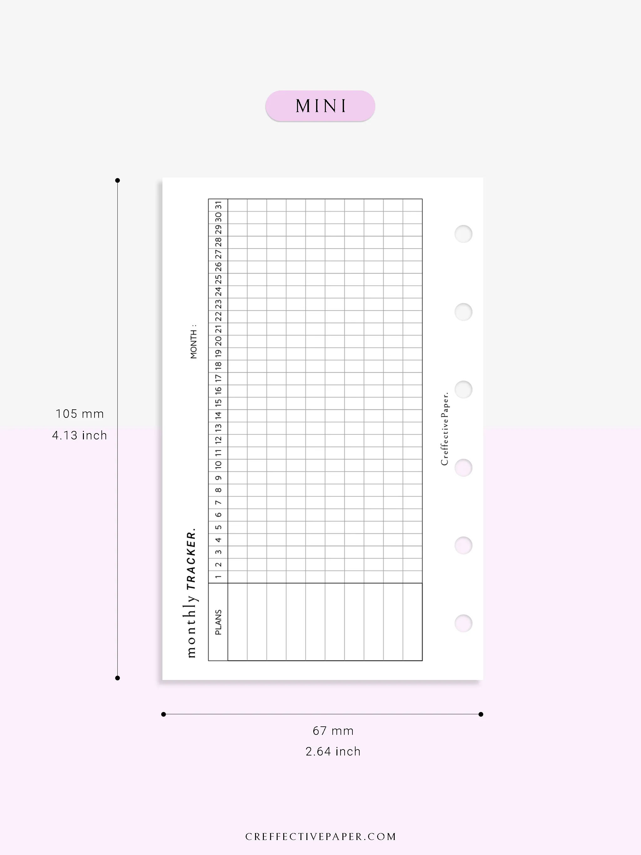 T101_M | Monthly Goal & Habit Tracker Template